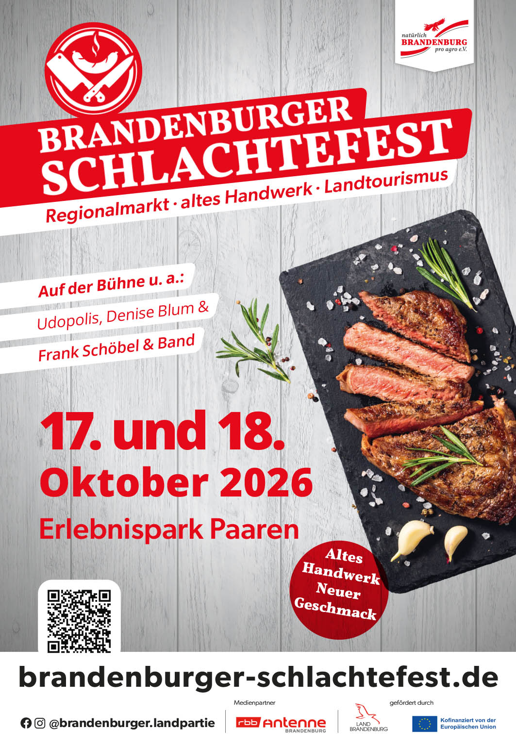 Brandenburger Schlachtefest 17. und 18. Oktober in Paaren